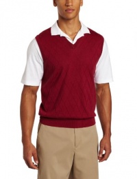 Jack Nicklaus Apparel Men's Diamond Pattern Vest Sweater, Shiraz, Medium Jack Nicklaus Apparel Men's Diamond Pattern Vest Sweater, Shiraz, Medium