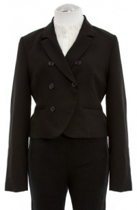 Aqua Black Double Breasted Cropped Blazer Jacket X-Small Aqua Black Double Breasted Cropped Blazer Jacket X-Small