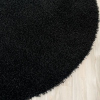 Area Rug 5x5 Round Shag Black Color - Safavieh Shag Rug from RugPal Area Rug 5x5 Round Shag Black Color - Safavieh Shag Rug from RugPal