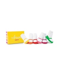 Six pairs of vibrantly colored socks, designed to look like classic maryjanes. Packaged in its own keepsake box, this makes a perfect, practical and fun baby gift. Six pairs of vibrantly colored socks, designed to look like classic maryjanes. Packaged in its own keepsake box, this makes a perfect, practical and fun baby gift.