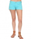 Women's J Brand Low Rise Cut Off Short in Bright Turquoise Size 23