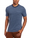 Original Penguin Men's Overdyed Heather Stripe Tee