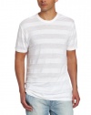 Calvin Klein Jeans Men's Shifted Stripe Short Sleeve Crew