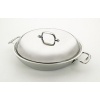 All Clad Stainless Steel 4-Quart Braiser Pan with Domed Lid