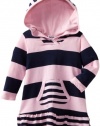 Splendid Littles Baby-girls Newborn Cambridge Mixed Stripe Dress, Pink Ribbon, 12-18 Months