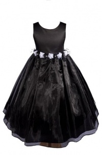 AMJ Dresses Inc Elegant Black Flower Girl Pageant Dress Size 4 AMJ Dresses Inc Elegant Black Flower Girl Pageant Dress Size 4