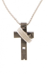 Armani Exchange A|X Cross Ring Necklace Armani Exchange A|X Cross Ring Necklace