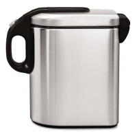 simplehuman Small Slim Canister, Fingerprint-Proof Stainless Steel simplehuman Small Slim Canister, Fingerprint-Proof Stainless Steel