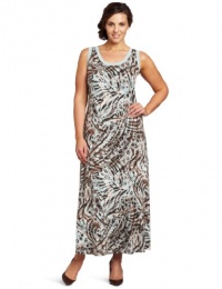 Karen Kane Women's Plus-Size Animal Print Maxi Dress Karen Kane Women's Plus-Size Animal Print Maxi Dress