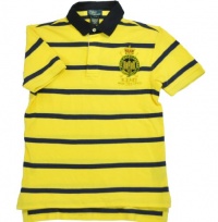 Polo Ralph Lauren Polo Style Striped Shirt Yellow/Navy Medium 12-14 Polo Ralph Lauren Polo Style Striped Shirt Yellow/Navy Medium 12-14