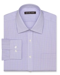 Michael Kors adds distinction and polish to this handsome gingham button-down for a refined yet refreshing take on the modern dress shirt. Crafted in crisp, soft cotton for comfort. Michael Kors adds distinction and polish to this handsome gingham button-down for a refined yet refreshing take on the modern dress shirt. Crafted in crisp, soft cotton for comfort.