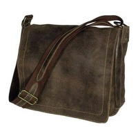 David King & Co Large Distressed Leather Laptop Messenger David King & Co Large Distressed Leather Laptop Messenger