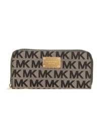 A signature print continental wallet from MICHAEL Michael Kors that's ready to go any where, every where. A signature print continental wallet from MICHAEL Michael Kors that's ready to go any where, every where.