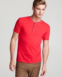 This henley offers a classically masculine look that's as effortless as Sunday morning. Another well considered design from MARC BY MARC JACOBS. This henley offers a classically masculine look that's as effortless as Sunday morning. Another well considered design from MARC BY MARC JACOBS.