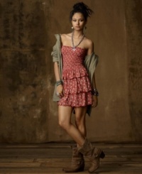 Our smocked cotton jersey dress proves that it takes sugar AND spice to create a true stunner, one that looks sweet on its own but also adds the perfect flirty touch to edgier looks, from Denim & Supply Ralph Lauren. Our smocked cotton jersey dress proves that it takes sugar AND spice to create a true stunner, one that looks sweet on its own but also adds the perfect flirty touch to edgier looks, from Denim & Supply Ralph Lauren.