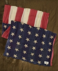 A stylish salute to the Star-Spangled Banner, Denim & Supply's airy linen-blend scarf gives modern edge to classic American cool. A stylish salute to the Star-Spangled Banner, Denim & Supply's airy linen-blend scarf gives modern edge to classic American cool.