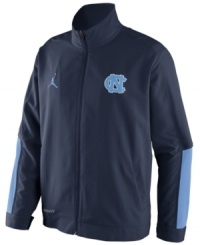 Get fired up! Keep the support of your favorite NCAA basketball team alive with this North Carolina Tar Heels jacket from Nike. Get fired up! Keep the support of your favorite NCAA basketball team alive with this North Carolina Tar Heels jacket from Nike.