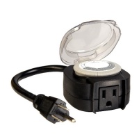 Westek TM11DOLB Outdoor Daily Timer with Grounded Outlet, Black Westek TM11DOLB Outdoor Daily Timer with Grounded Outlet, Black