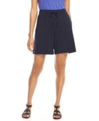 These easy pull-on shorts are springtime staples, from Karen Scott. Low in price and high in comfort, these will be your casual day favorites! These easy pull-on shorts are springtime staples, from Karen Scott. Low in price and high in comfort, these will be your casual day favorites!