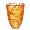 Kosta Boda Contrast Vase, Large, Orange