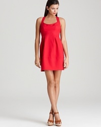 Nanette Lepore masters the quintessential summer frock with this brightly hued and impeccably tailored dress. Nanette Lepore masters the quintessential summer frock with this brightly hued and impeccably tailored dress.