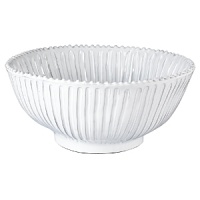 Handmade and inspired by the maestro artisan's family heirloom dinnerware, this generously sized serving bowl makes a rustically sophisticated dining statement. Handmade and inspired by the maestro artisan's family heirloom dinnerware, this generously sized serving bowl makes a rustically sophisticated dining statement.