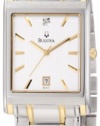 Bulova Men's 98D005 Diamond Dial Calendar Watch