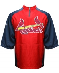 Be prepared for extra innings! This St. Louis Cardinals MLB convertible jacket from Majestic is a fan's best kept secret to staying comfortable in any weather. Be prepared for extra innings! This St. Louis Cardinals MLB convertible jacket from Majestic is a fan's best kept secret to staying comfortable in any weather.