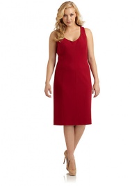 THE LOOKTonal seam detailingBack zip closureVented back hemTHE FITAbout 40 from shoulder to hemTHE MATERIALPolyester/viscose/spandexFully linedCARE & ORIGINDry cleanImported THE LOOKTonal seam detailingBack zip closureVented back hemTHE FITAbout 40 from shoulder to hemTHE MATERIALPolyester/viscose/spandexFully linedCARE & ORIGINDry cleanImported