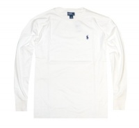 Polo Ralph Lauren Men Long Sleeve Pony Logo T-Shirt (Large, White) Polo Ralph Lauren Men Long Sleeve Pony Logo T-Shirt (Large, White)