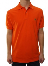 Polo Ralph Lauren Men's Short Sleeve w/Small Pony Polo Shirt Orange Polo Ralph Lauren Men's Short Sleeve w/Small Pony Polo Shirt Orange