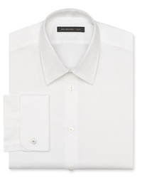 A handsome shirt from John Varvatos USA grounds your collection of sharp button-downs, perfect for the office and whatever you're doing after the whistle blows. Crafted in fine cotton with a bit of texture. A handsome shirt from John Varvatos USA grounds your collection of sharp button-downs, perfect for the office and whatever you're doing after the whistle blows. Crafted in fine cotton with a bit of texture.