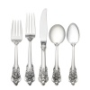 Wallace Grande Baroque 5-Piece Place Setting with Cream Soup Spoon