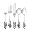 Wallace Grande Baroque 46-Piece Place Set with Cream Soup Spoon, Service for 8