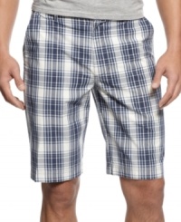 The perfect plaid. These shorts from Izod are an instant update for a stale summer wardrobe. The perfect plaid. These shorts from Izod are an instant update for a stale summer wardrobe.