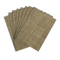 Benson Mills Tweed Woven Vinyl Placemats, Natural, Set of 8 Benson Mills Tweed Woven Vinyl Placemats, Natural, Set of 8
