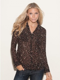 GUESS Isabel Leopard-Print Shirt, MULTIPLE COLORS (LARGE) GUESS Isabel Leopard-Print Shirt, MULTIPLE COLORS (LARGE)