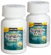 Kirkland Signature Low Dose Aspirin, 2 bottles - 365-Count Enteric Coated Tablets each