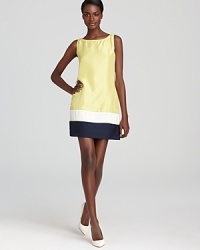 Shift into the color block trend with ease by donning a chic KAS New York dress. Paired with your favorite heels, this shift shakes things up in a bright citrus hue. Shift into the color block trend with ease by donning a chic KAS New York dress. Paired with your favorite heels, this shift shakes things up in a bright citrus hue.