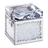 An elegant way to save those special little mementos. Place them in this glittering treasure box with a fully faceted clear crystal lid. Cherish the moments and watch the special sparkle added by the clear crystal chatons and glimmering tassel accent in clear crystal beads. An elegant way to save those special little mementos. Place them in this glittering treasure box with a fully faceted clear crystal lid. Cherish the moments and watch the special sparkle added by the clear crystal chatons and glimmering tassel accent in clear crystal beads.