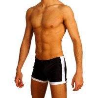 Mens Black Insert Boxer Swimsuit Gary Majdell Sport Mens Black Insert Boxer Swimsuit Gary Majdell Sport