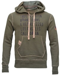 True Religion Brand Jeans Men's California USA Flag Hoodie Sweatshirt Olive True Religion Brand Jeans Men's California USA Flag Hoodie Sweatshirt Olive