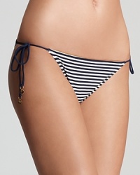 With its flirty print and classic silhouette, this MARC BY MARC JACOBS bikini bottom is ready for hot sun and holidays. A crimson kisser and floppy straw hat complete the look. With its flirty print and classic silhouette, this MARC BY MARC JACOBS bikini bottom is ready for hot sun and holidays. A crimson kisser and floppy straw hat complete the look.