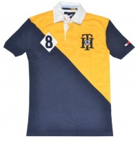 Tommy Hilfiger Men Design Logo Rugby Polo T-shirt Tommy Hilfiger Men Design Logo Rugby Polo T-shirt