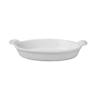 Le Creuset Heritage Stoneware 24-Ounce Oval Au Gratin Dish, White Le Creuset Heritage Stoneware 24-Ounce Oval Au Gratin Dish, White