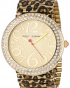 Betsey Johnson Women's BJ00214-02 Analog Leopard Printed Expansion Band Watch