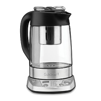 Cuisinart's new programmable tea steeper features preset water temperatures to ensure that each variety of tea steeps at the proper temperature. A countdown steeping timer can be adjusted to increase or decrease steeping time according to taste. Cuisinart's new programmable tea steeper features preset water temperatures to ensure that each variety of tea steeps at the proper temperature. A countdown steeping timer can be adjusted to increase or decrease steeping time according to taste.