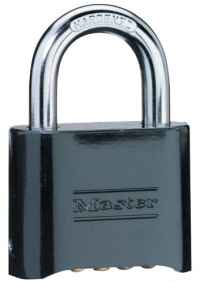 Master Lock 178D Set-Your-Own Combination Padlock, Die-Cast, Black