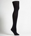 Wolford Cotton Velvet Shape and Control Top Tights, M, Black