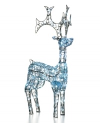 See how it glows. Shaped by white lights and faceted crystals, the Season's Designs reindeer captivates your family and friends with fantastical shine. See how it glows. Shaped by white lights and faceted crystals, the Season's Designs reindeer captivates your family and friends with fantastical shine.
